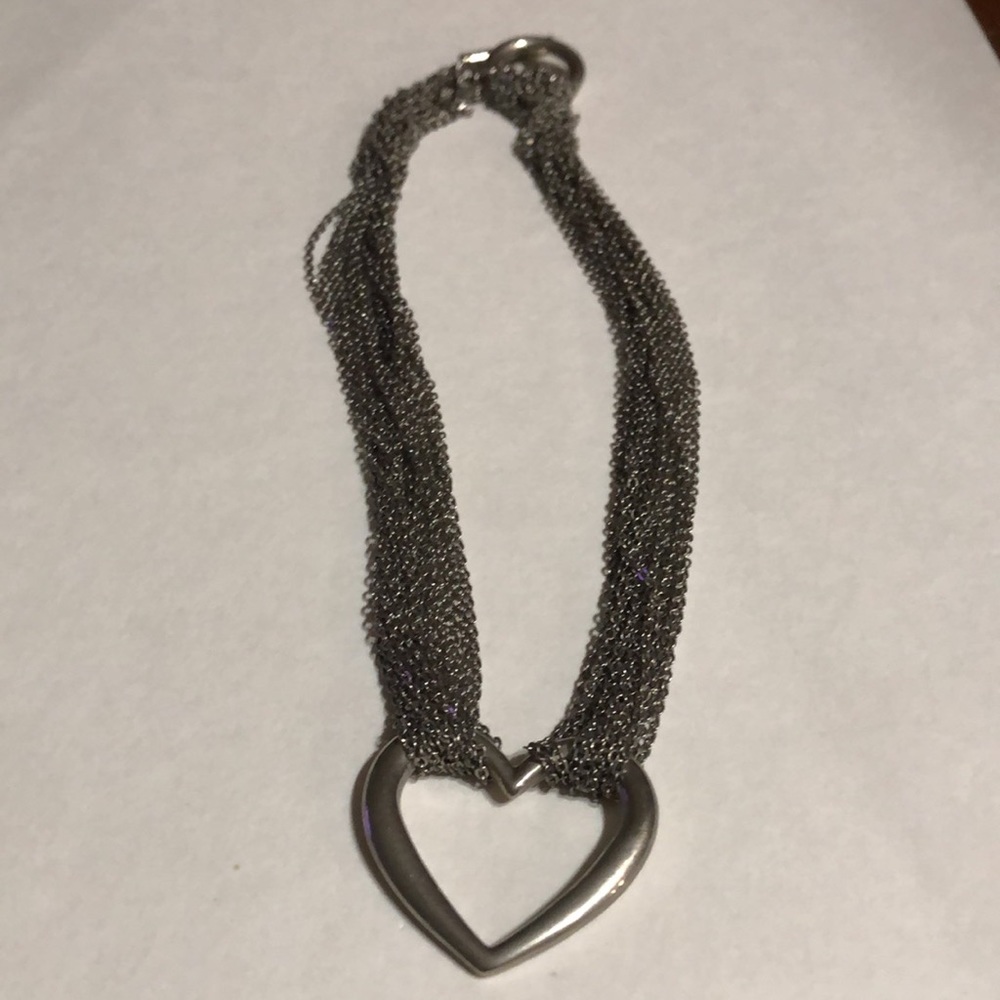Silver heart necklace - Picture 5 of 5